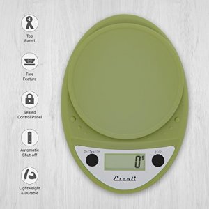 Escali Primo Digital Food Scale Multi-Functional Kitchen Scale and Baking  Scale for Precise Weight Measuring and Portion Control, 8.5 x 6 x 1.5