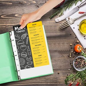 100 Mini Heavyweight Sheet Protectors, Top Loading, Reinforced 7-Hole 5.5 x 8.5 Inch Page Protectors for Mini Ring Binders, Acid-Free, Archival Safe 