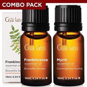 Gya Labs Myrrh Essential Oil Organic for Skin - 100% Pure Therapeutic Grade  Myrrh Essential Oils Organic for Diffuser - Organic Myrrh Essential Oil for  Hair, Candle Making & Massage (0.34 fl