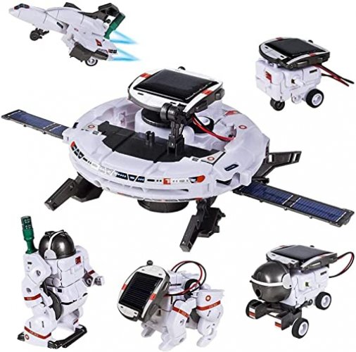 GobiDex Stem Toys 6-in-1 Space Solar Robot Kit,Educatoinal Learning Science Building Toys DIY Educational Science Kits Gift for Kids