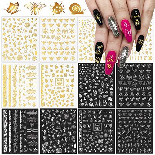 Flame Reflections Nail Stickers - 16PCS Holographic Fire Flame Nail Art  Decals 3D Vinyls Nail Stencil for Nails Manicure Tape Adhesive Foils DIY  Decoration : Amazon.in: Beauty