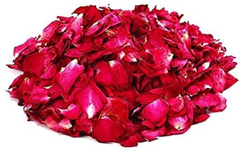DoraMagic Dried Red Rose Petals, Real Natural Dried Rose Petals 1.75oz/50g  for Bath, Soap Making, Candle Making, Wedding, Confetti, DIY Crafts, Non E  - Imported Products from USA - iBhejo