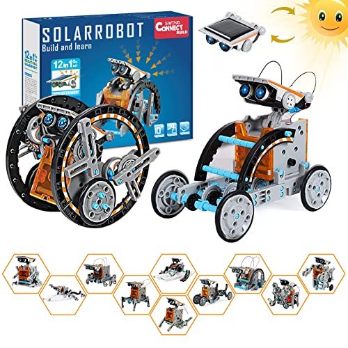 12-in-1 STEM Solar Robot Kit Solar Powered Robotics Science