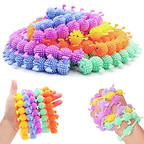 Caterpillar Fidget Toys, 20 Pack Stretchy String Autism Sensory
