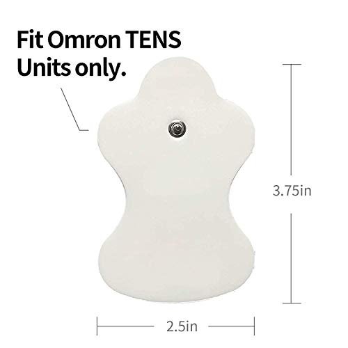 Premium TENS Electrodes Compatible with Omron. 10 (5 Pair) Replacement  Electrode Pads Compatible with Omron TENS Devices. Discount TENS Brand.