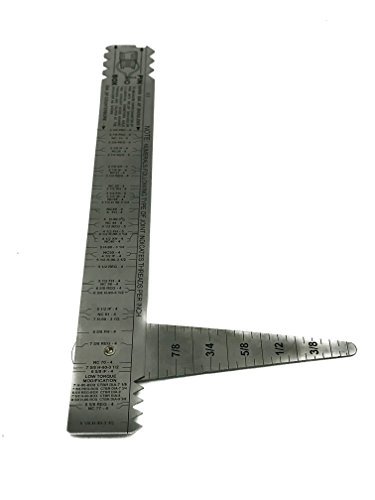 Drill Pipe Connection Thread Identification Ruler with Nozzle Gauge (1 ...