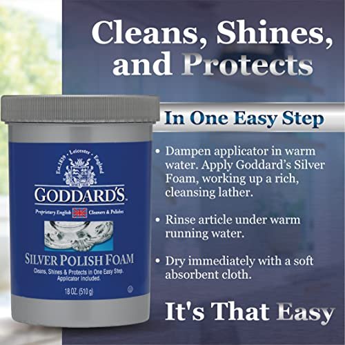 Goddard S Silver Polish Foam Silver Jewelry Cleaner For Antiques