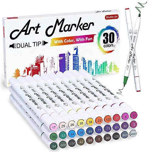 35 Dual Markers Pen For Adult Coloring Book Brush Art Marker Kids Drawing  Adult