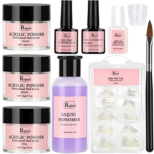 Amazon.com: Acrylic Nail Kit for Beginners with Everything, 42Colors  Glitter Acrylic Powder Monomer Liquid Nail Kit Set Professional Acrylic  with Everything, Drill UV Light Practice Finger Nail Bag Organizer Case :  Beauty