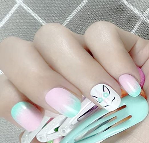 Wholesale 24PCS Artificial Fingernails ABS Plastic Beauty Nails for Nail  Art - China False Nails and Artificial Fingernails price | Made-in-China.com