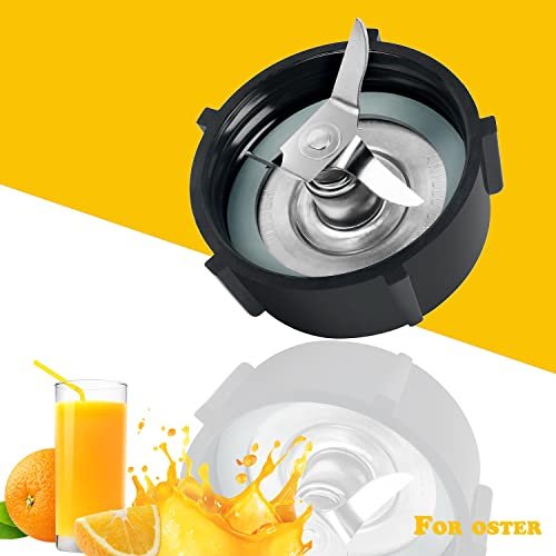 Replacement Parts Compatible with Oster Osterizer Blender Blade with Rubber Seal Gasket & 4902 Jar Bottom - 6 Point Fusion Blade 4980