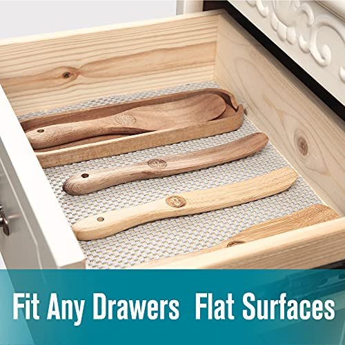 Shelf and Drawer Liner, Non-Adhesive Non Slip and Grip Durable