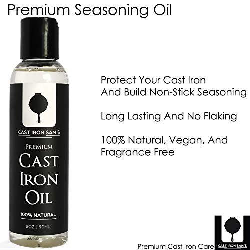 Cast Iron Seasoning Oil  Clean, Season, & Protect