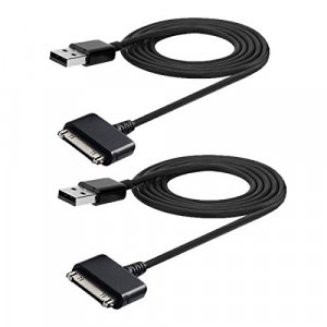 eLUUGIE 2 Packs 6ft Replacement USB Data Charging Cable for Barnes and Noble Nook HD HD Plus Tablet 7