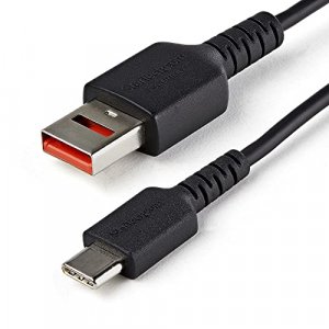 StarTech.com 3ft (1m) Secure Charging Cable USB-A to USB-C Data Blocker Charge-Only Cable No-Data Power-Only Charger Cable for Phone/Tablet Data Bloc