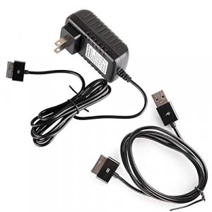 ELENKER Tablet Charger and USB 3.0 Data Sync Cable Cord for Asus Transformer EeePad TF101 TF201 TF300 TF300T TF700 TF700T Slider SL101