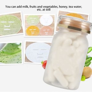 Mask Capsule, 50Pcs Collagen Capsule DIY Facial Mask Capsules Household Moisturizing Nourishing Mask Capsule Tablets