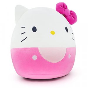 Muclenda 11.8in Pink Cat Plush Cute Kitty Cat Soft Plush Pillow Stuffed Animals Toy Birthday Gifts for Girls Kids