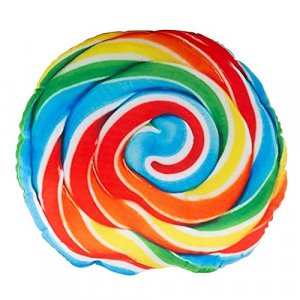 LINIL Candy Lollipop Shaped Plush Pillow Funny 3D Giant Food Decorative Pillow Cute Throw Cushion Stuffed Animal Toy