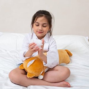 Kekeso Long Shiba Inu Plush Pillow Giant Stuffed Animals Dog Sleeping Pillow Corgi Plush Body Pillow Cartoon Soft Dog Hugging Pillow for Kids Birthda