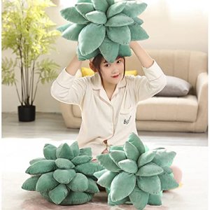 Succulent Plants Plush Stuffed Toys Soft Cute Flower Pillow Simulation Pillow Home Decor Birthday Gifts for Girls Kids(18inch)