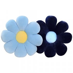 ZAKUN 2 PCS Flower Pillows Floor Seat Cushion,Daisy Pillow Aesthetic Flower Shaped Pillow, Cute Flower Pillows Decorative Throw Pillow, Plush Flower 