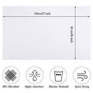 48 Pack Bleach Proof Salon Towels Microfiber Absorbent Towels Bleach Resistant Hair Towel Quick Dry Hand Towels Bulk for Gym Bath Spa Home Hair Dryin