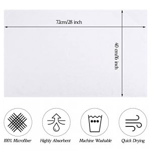 48 Packs of Bleach Proof Towels Microfiber Absorbent Salon Towels Bleach Resistant Salon Hand Towels for Gym, Bath, Spa, Shaving, Shampoo, Home Hair 