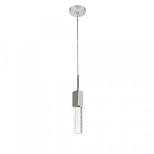 Finesse Decor Modern Home Single Pendant Sparkling Night Light, Chrome, (FN-1134)