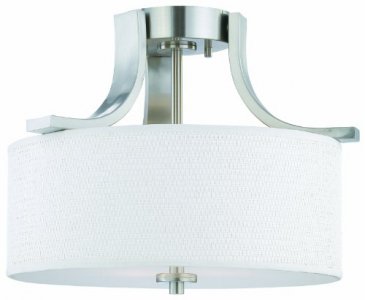 Thomas Lighting SL860978 Pendenza Collection 2 Light Semi-Flush, Brushed Nickel