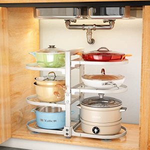 PXRAcK Under Sink Organizers and Storage, 2-Tier Sliding Under