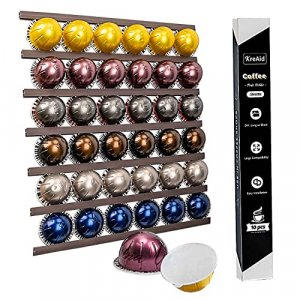 Coffee Pod Holder 10 Pack Coffee Pod Counter Storage Strips Saving Space Compatible with Keurig Kcups, Nespresso, and Dolce Gusto Pod Storage DIY Off