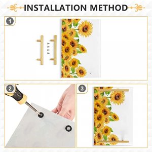 Sunflower Yellow,Vanity Tray,Bathroom Tray,Jewelry Storage Dresser Tray Kitchen Sink Toilet Tank Tray Organizer for Candle Plant Perfume Shampoo Towe