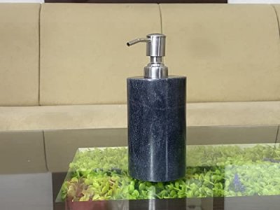 Marble Soap Dispenser Hand Liquid Pump Bottle Soap Dispenser Refillable Shower Shampoo for Home Decorative Kitchen Sink Bathroom Countertop by AK Mar