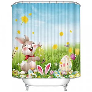 Cnayuep Easter Shower Curtain, 72