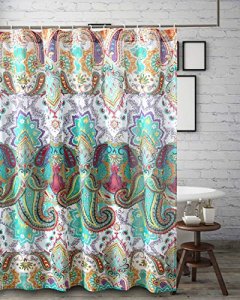 Greenland Home Nirvana Teal Shower Curtain