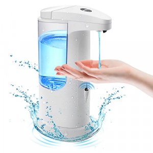 Automatic Soap Dispenser, Innosinpo Touchless Soap Dispenser 370ml with Infrared Motion Sensor Hand Free Sanitizer Dispenser for Bathroom Kitchen Hom