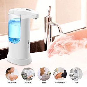 Automatic Soap Dispenser, Innosinpo Touchless Soap Dispenser 370ml with Infrared Motion Sensor Hand Free Sanitizer Dispenser for Bathroom Kitchen Hom