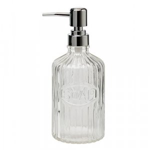 Amici Home Basin Soap Pump, Clear, 16oz, Set of 2