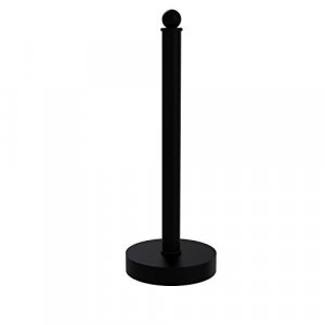 Allied Brass Contemporary Counter Top Kitchen Paper Towel Holder, Matte Black