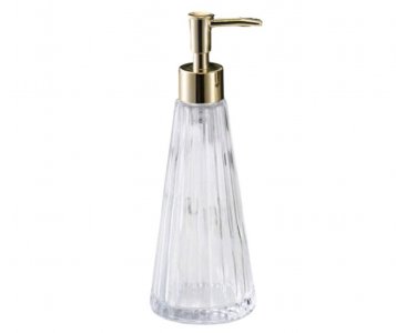 The ARK Store Glass Dispenser with Pump for soap, Lotion, Body wash for Kitchen, Bathroom - Easy to Clean, Durable, Elegant, Home Decor and Utility (