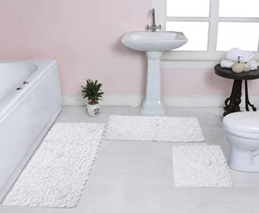 17x24 Capri Haven Bath Mat Blush - Home Dynamix