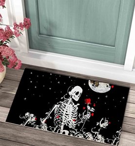 Halloween Bat Bath Mat - Rugs Bat Decor - Bats Bathroom Rug Decoration  Black Gothic Gift Goth Gifts Room Decorations Spooky Witch Witchy Home  Batman Cute Mats for Kitchen Bedroom Addams Family