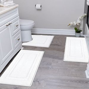 Zoryllic Bathroom Rug Mat,Thin Super Absorbent Bath Rug Non Slip Mat  Bathroom Floor Mat,Washable Bathroom Rug Runner fit Under Door,for