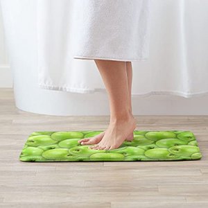 Deconovo Christmas Bathroom Rugs, Luxury Bathroom Rug, Extra Soft Plush  Bath Mat, Green Bathroom Rugs Non-Slip Washable, Super Absorbent Shaggy