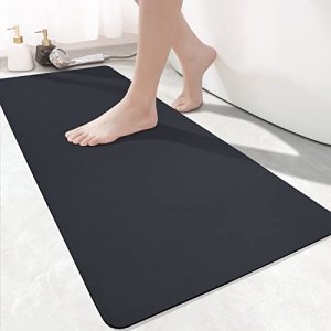 GOYLSER Super Absorbent Door Mat, Ultra Thin Bathroom Rugs Mats, Non-Slip  Water