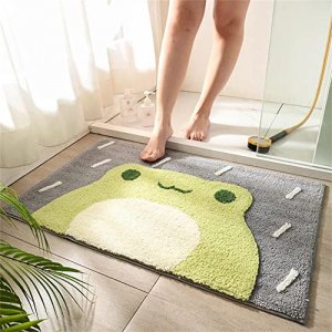 Bath Mat Rug, Napa Skin Super Absorbent Bath Mat Quick Dry Thin Bathroom  Mats Non Slip Floor Mat Shower Rugs with Rubber Backing for Shower Sink