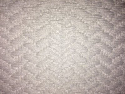 Dia Noche Area Rug, Kitchen, Bath Mat with Chevron Weave Unique, Decorative, Stylish from DiaNoche Designs by Julia Grifol Blue Leaves II, Large 4 X 