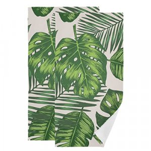 Tropical Palm Tree Kitchen Dish Towels, Palm Tree Decor, Tropical