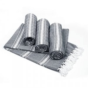 Belizzi Home 8 Piece Towel Set 100% Ring Spun Cotton, 2 Bath Towels 27x54,  2 Hand Towels 16x28 and 4 Washcloths 13x13 - Ultra Soft Highly Absorbent  Machine Washable Hotel Spa Quality - Black